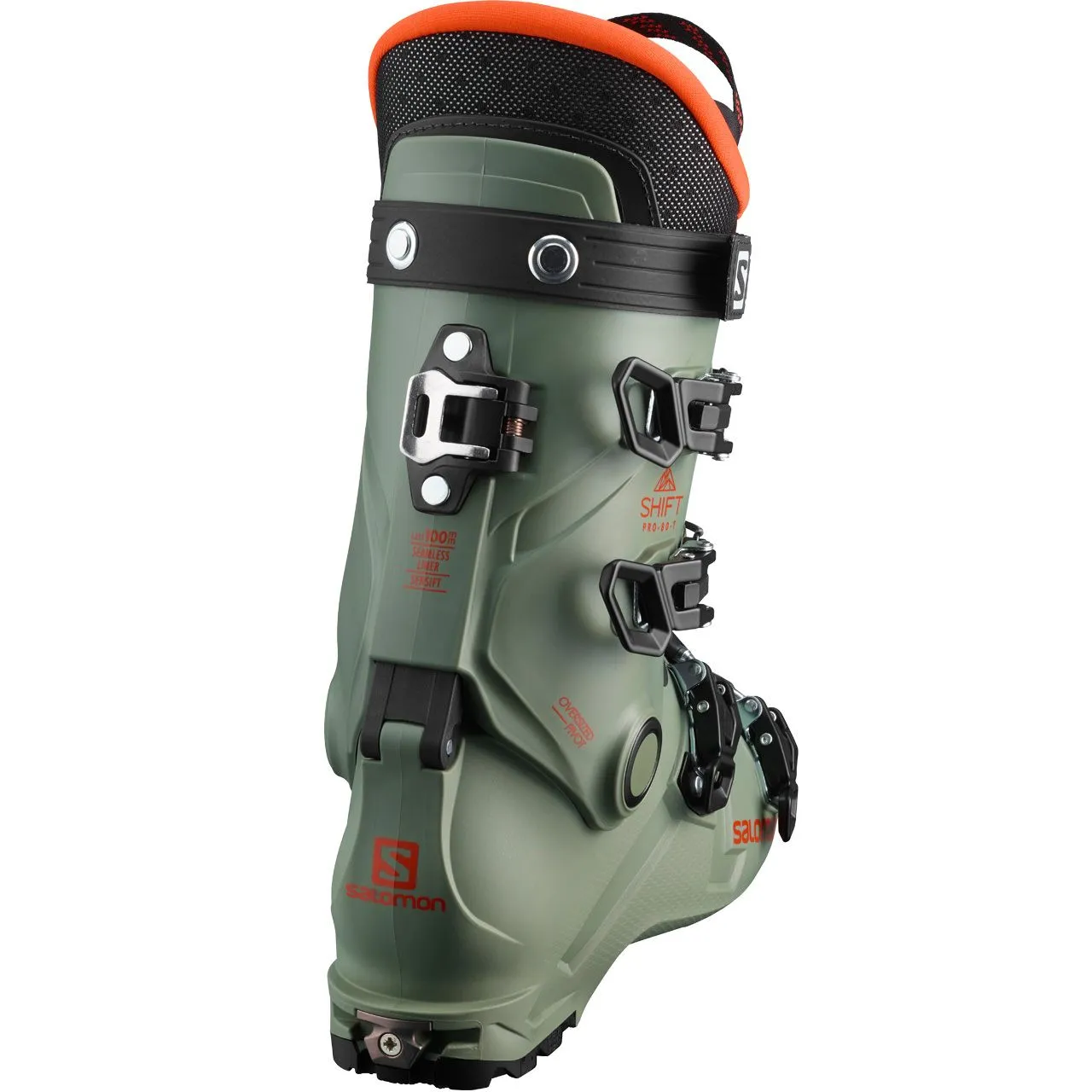 Salomon Shift Pro 80 T AT Oil Green/black/orange (2021/22) 4 Salomon Shift Pro 80 T AT Oil Green/black/orange (2021/22) - Afbeelding 2