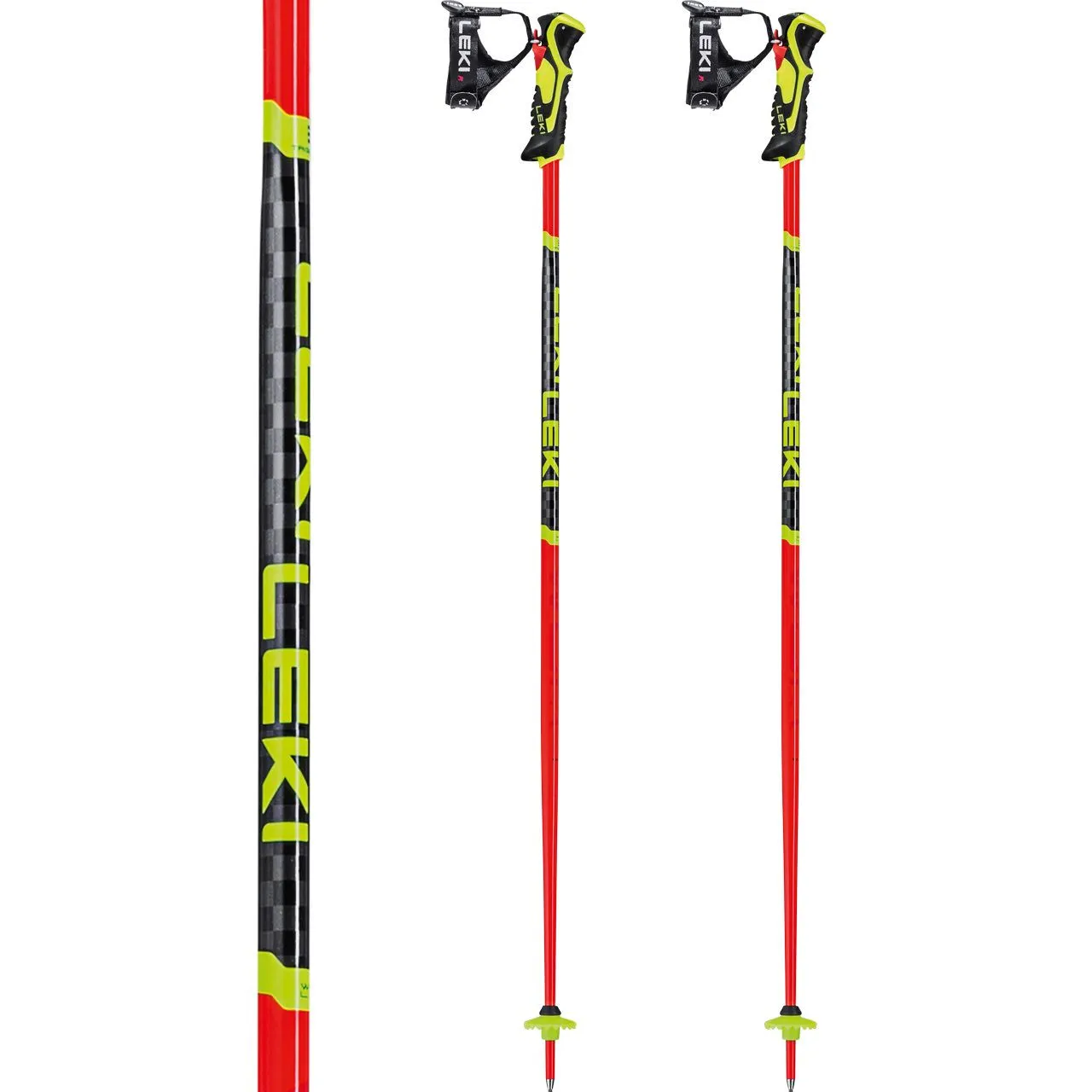 Leki WCR Lite SL 3D Bright Red/black/neonyellow 4 Leki WCR Lite SL 3D Bright Red/black/neonyellow - Afbeelding 2