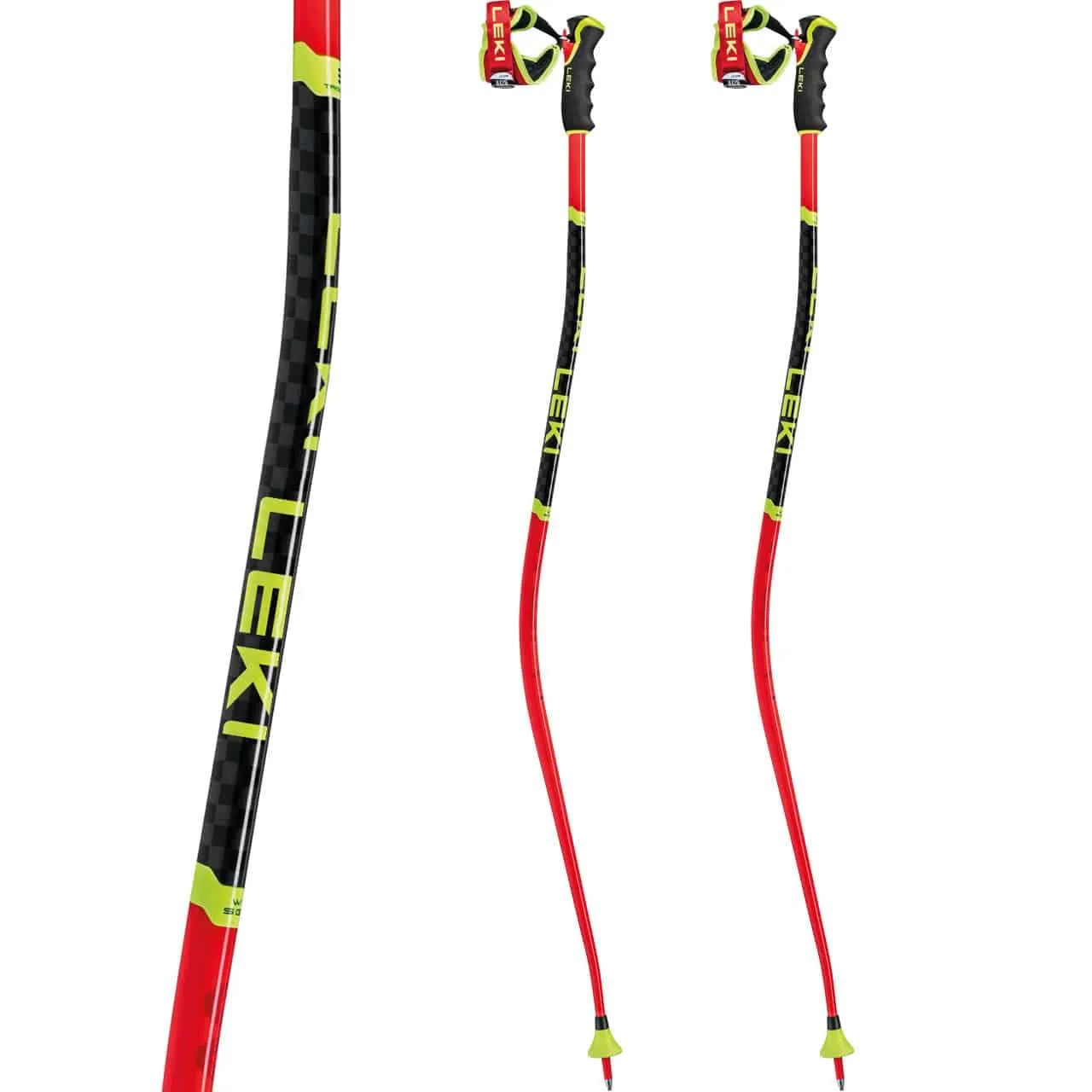 Leki WCR SG/DH 3D Bright Red/black/neonyellow 4 Leki WCR SG/DH 3D Bright Red/black/neonyellow - Afbeelding 2