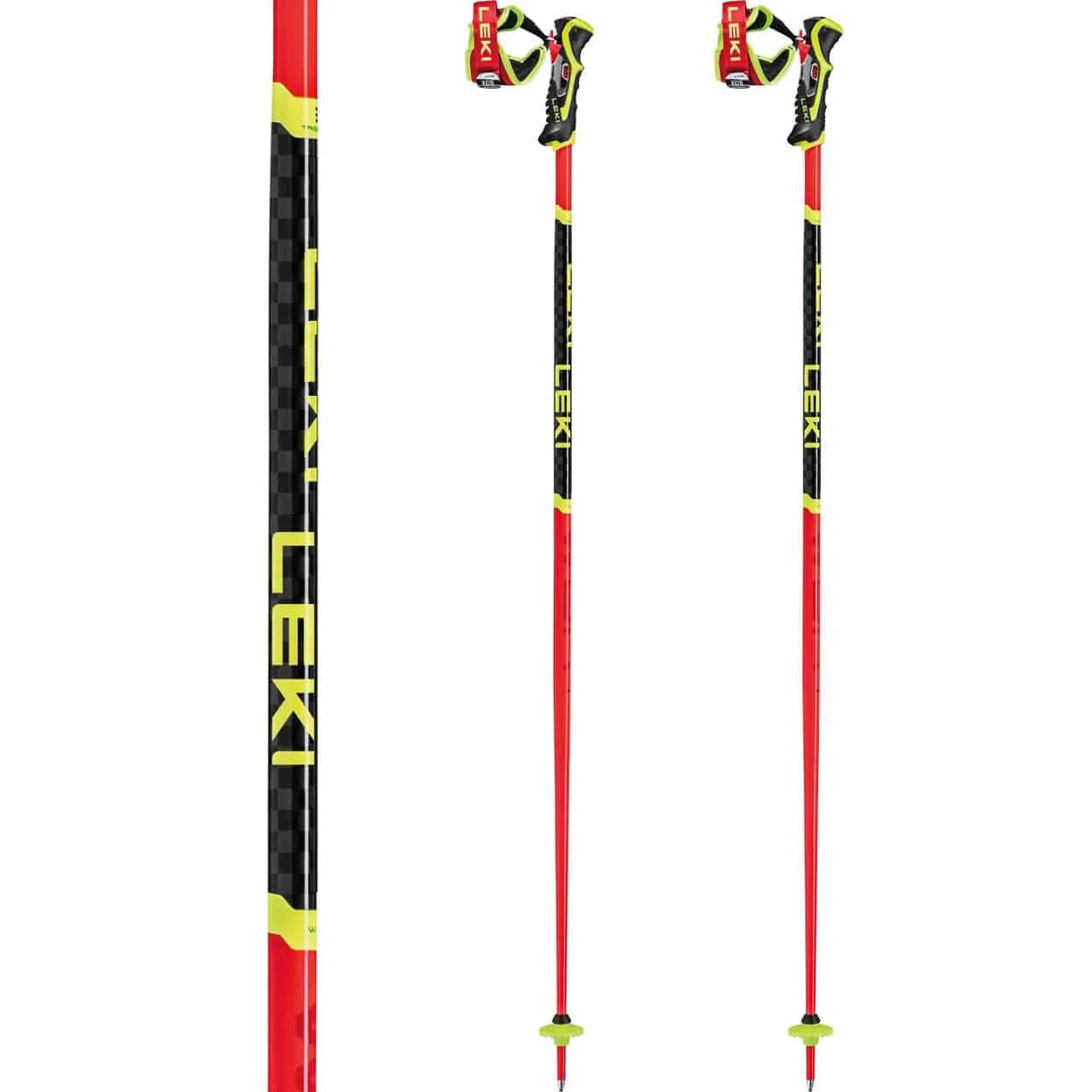 Leki WCR SL 3D Bright Red/black/neonyellow 4 Leki WCR SL 3D Bright Red/black/neonyellow - Afbeelding 2